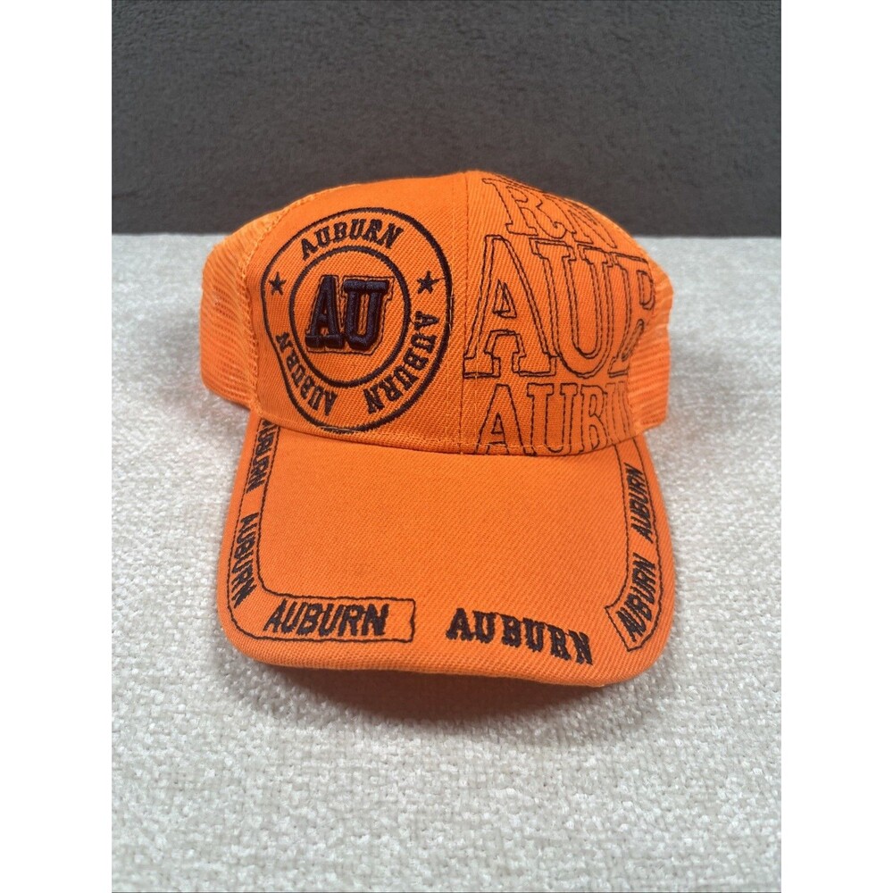 Auburn Tigers Orange Black Embroidered Logo Baseball Cap Hat Men